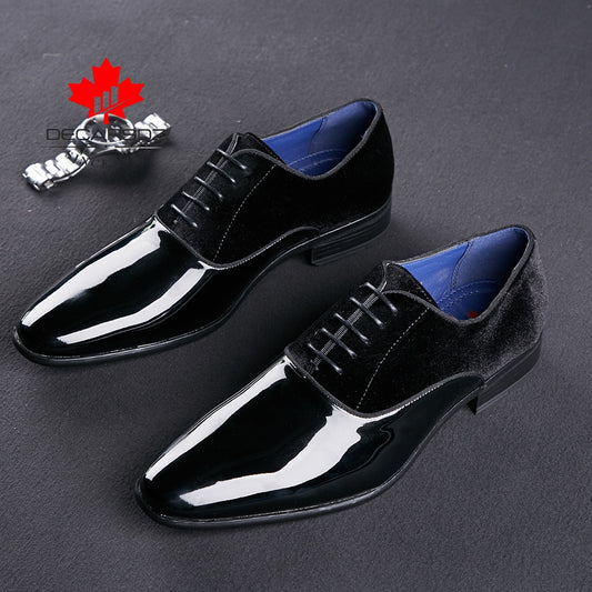 DECARSDZ Men Dress Shoes Men Spring Wedding Fashion Office High Quality Leather Comfy Business Man Formal Shoes Men Shoes