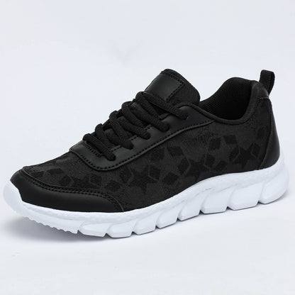 White shoes breathable lightweight casual sports women's shoes soft soled running shoes