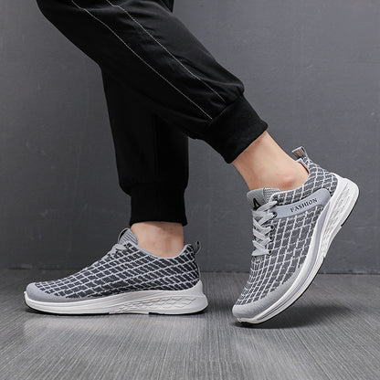 Spring And Autumn New Casual Shoes Mesh Breathable Running Shoes Fashion Sports Shoes Men