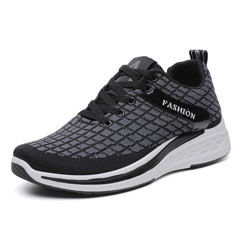 Spring And Autumn New Casual Shoes Mesh Breathable Running Shoes Fashion Sports Shoes Men