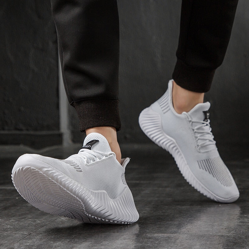 Shoes Men High Quality Male Sneakers Breathable White Fashion Gym Casual Light Walking Plus Size Footwear Zapatillas Hombre