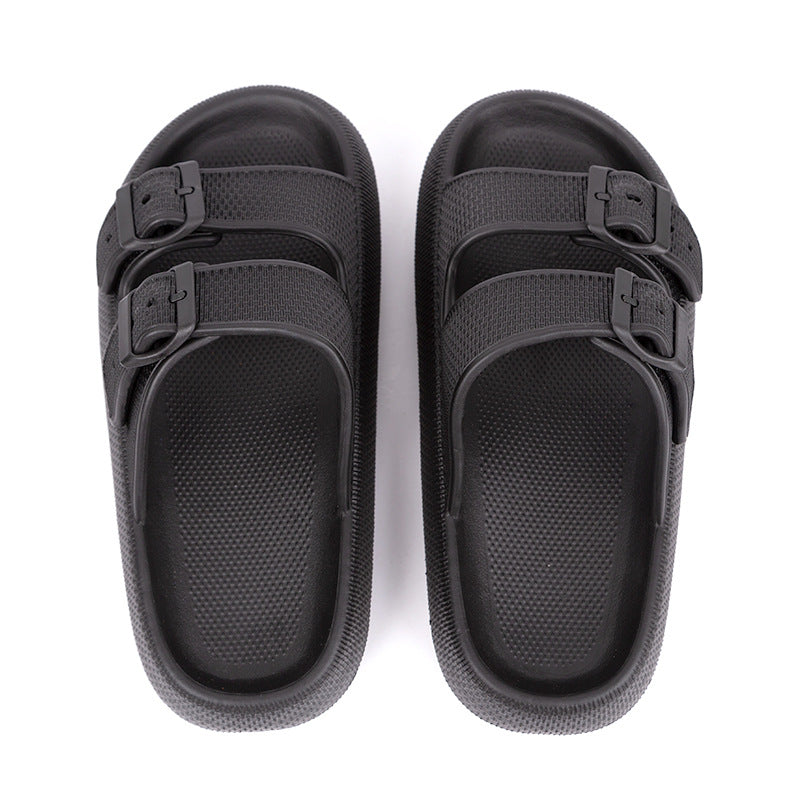 Soft slippers for women in summer anti slip shower slippers for home use cool slippers for men with thick soles